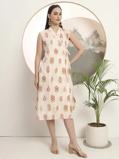 Span Ivory Collard Casual Kurta