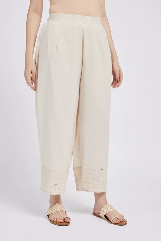 Span Ivory Linen Comfy Bottom