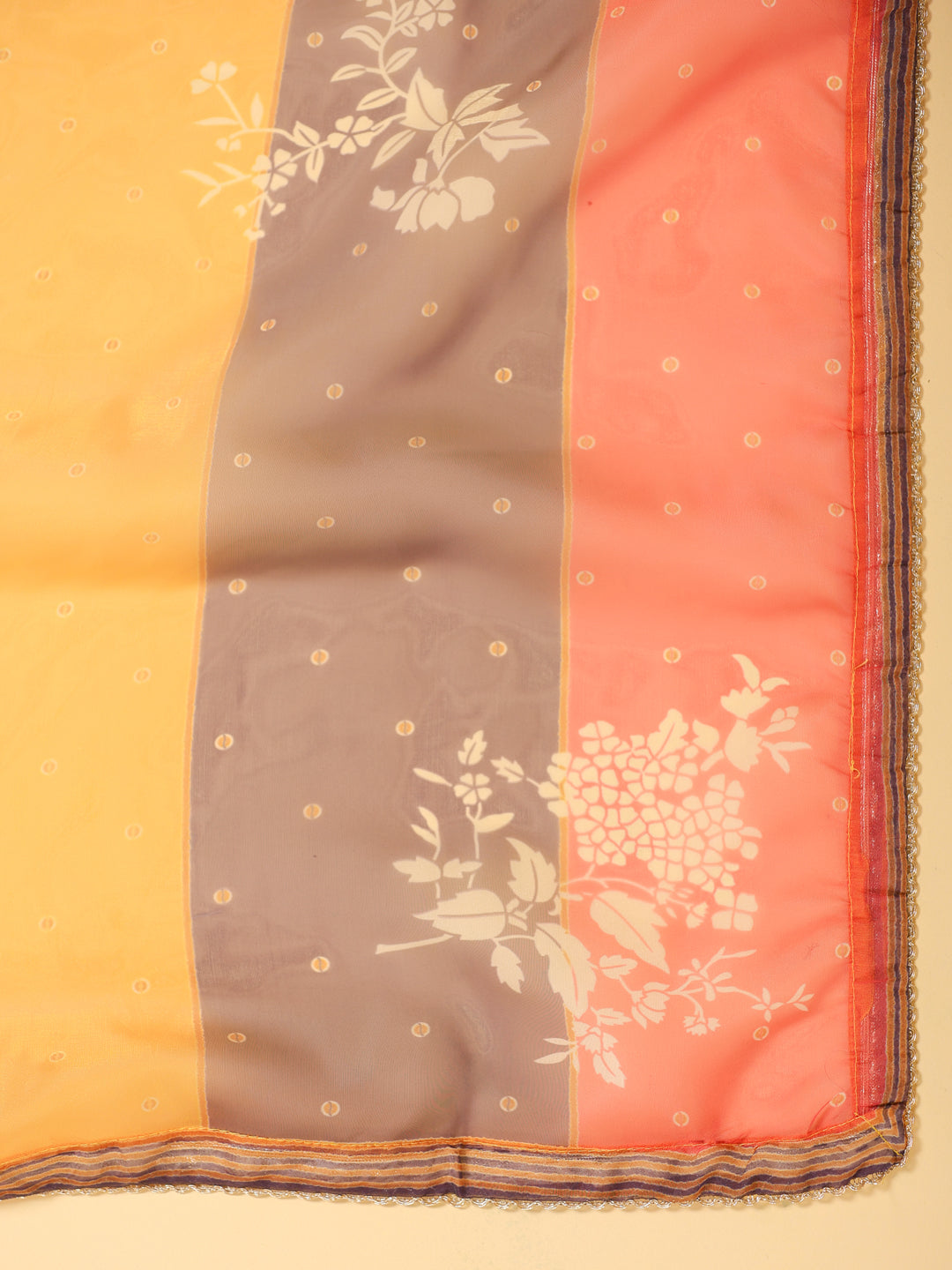 Span Yellow Cotton Festive Dupatta