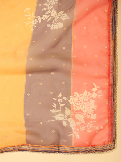 Span Yellow Cotton Festive Dupatta